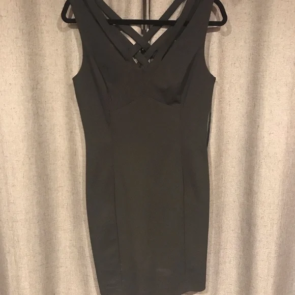 grey strappy bodycon dress Grey Strappy Bodycon Dress main image 1